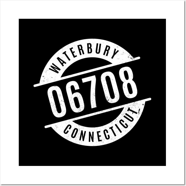 Waterbury Connecticut 06708 Zip Code Wall Art by creativecurly